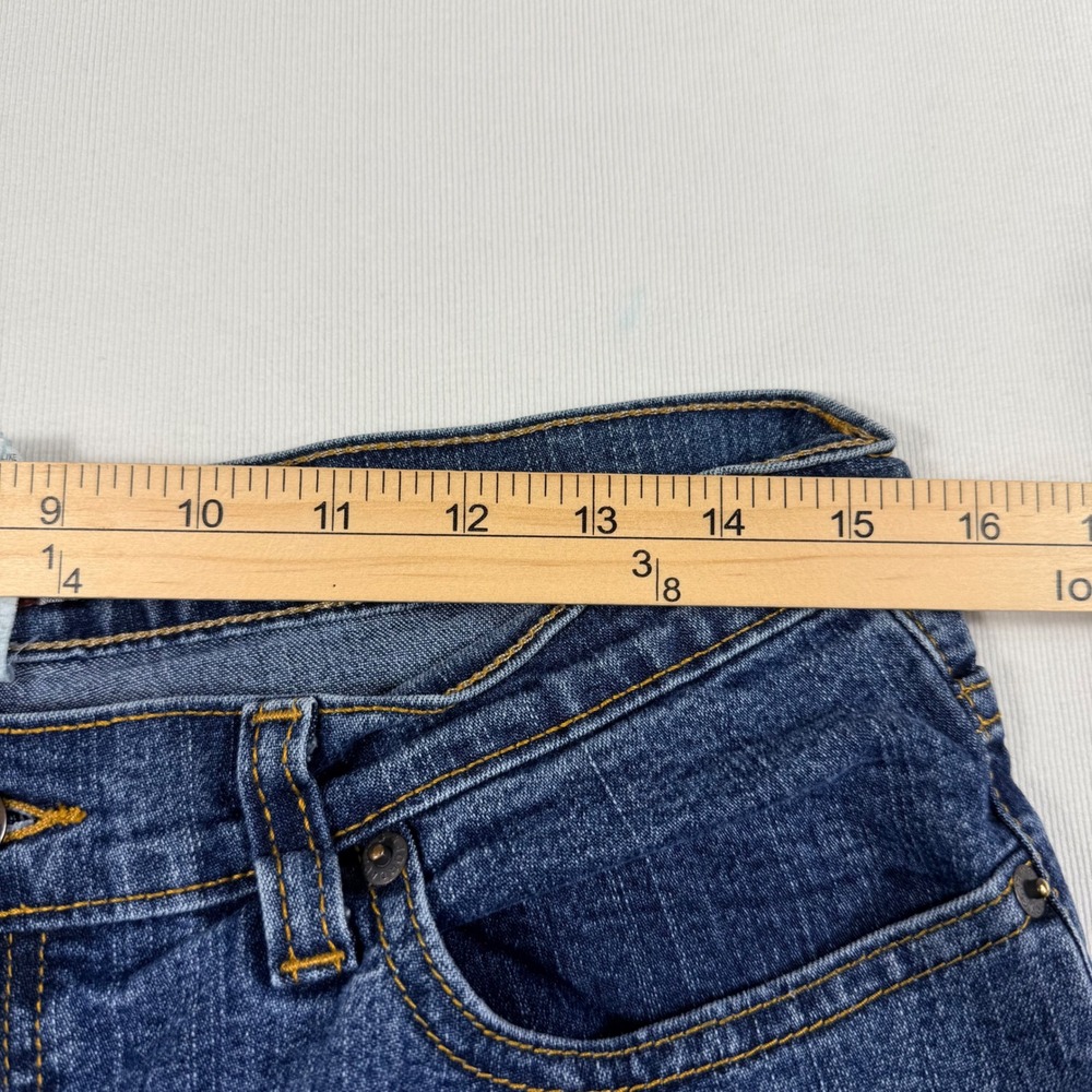 Jordache Low Rise Stretch Jeans 13/14 Petite Blue Medium Wash Bootcut Y2K Denim - Picture 5 of 15